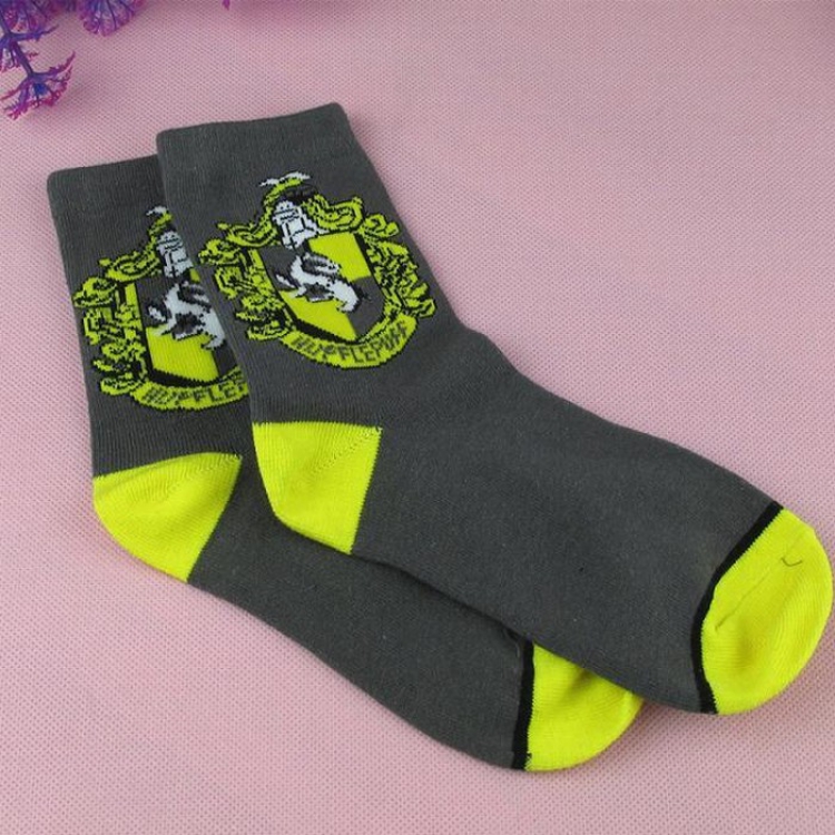 Harry Potter Hufflepuff gray Cotton socks tube socks price for 5 pcs