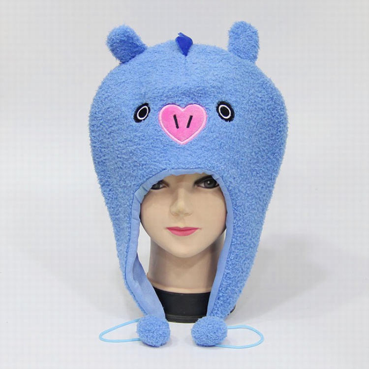 BTS BT21 COSPLAY Plush warm hat 33X22CM style H