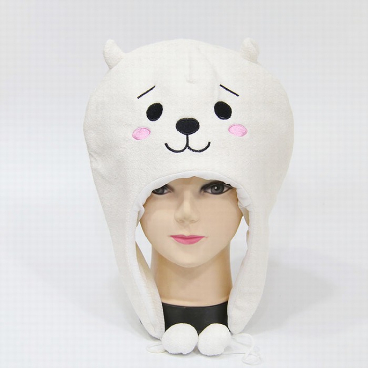 BTS BT21 COSPLAY Plush warm hat 33X22CM style C