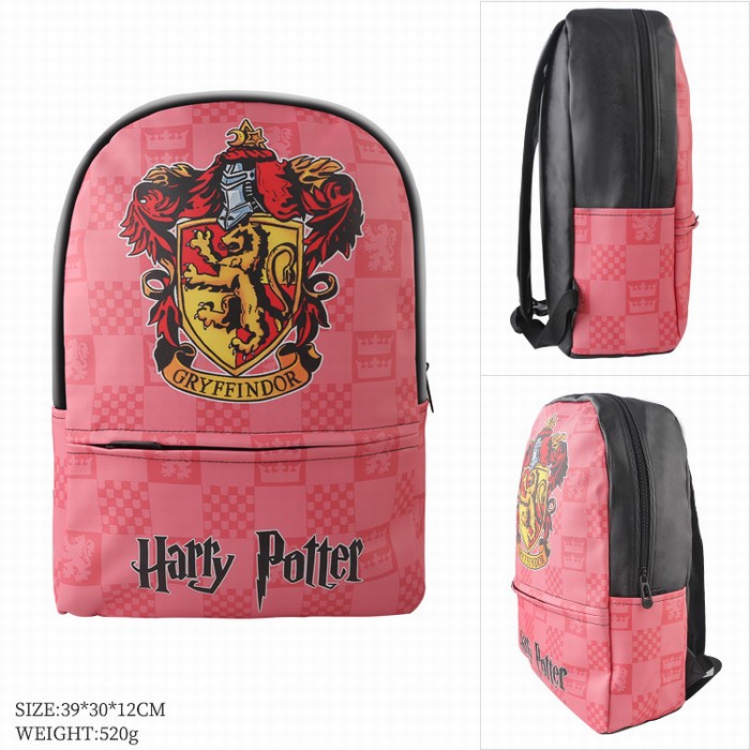 Harry Potter Color full-color leather surface Fashion backpack 39X20X12CM style C