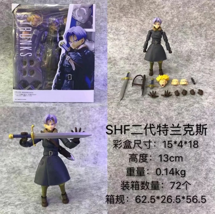 DRAGON BALL SHF Trunks Boxed Figure Decoration 13CM a box of 72