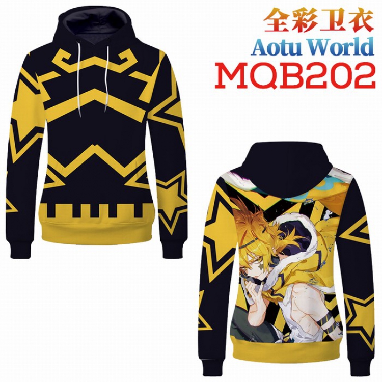 AOTU Full Color Long sleeve Patch pocket Sweatshirt Hoodie 9 sizes from XXS to XXXXL MQB202