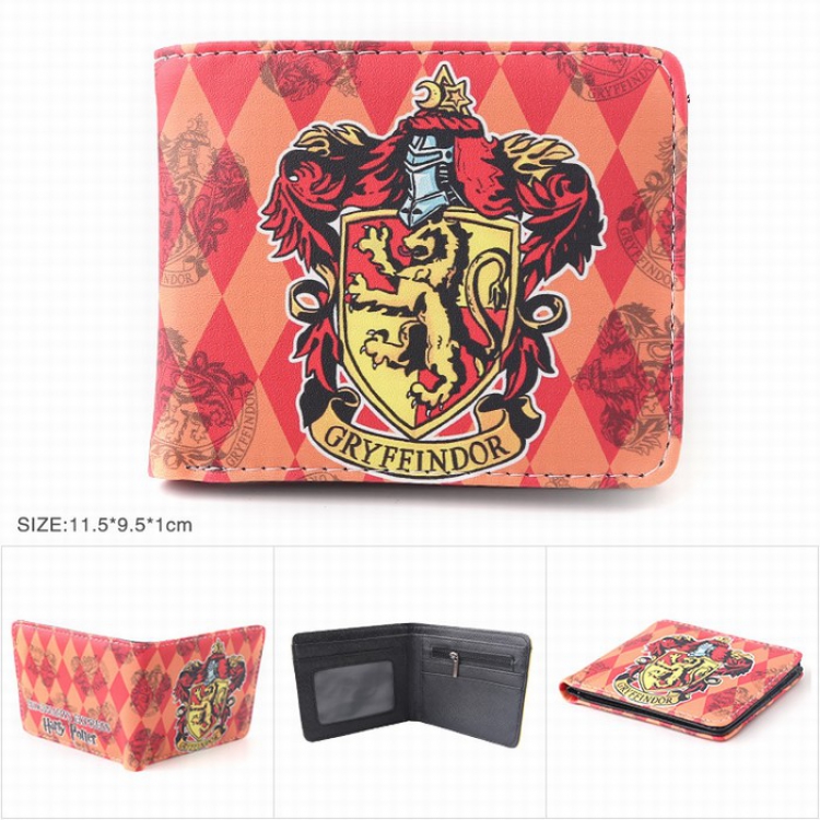 Harry Potter Full color Twill two-fold short wallet Purse style C
