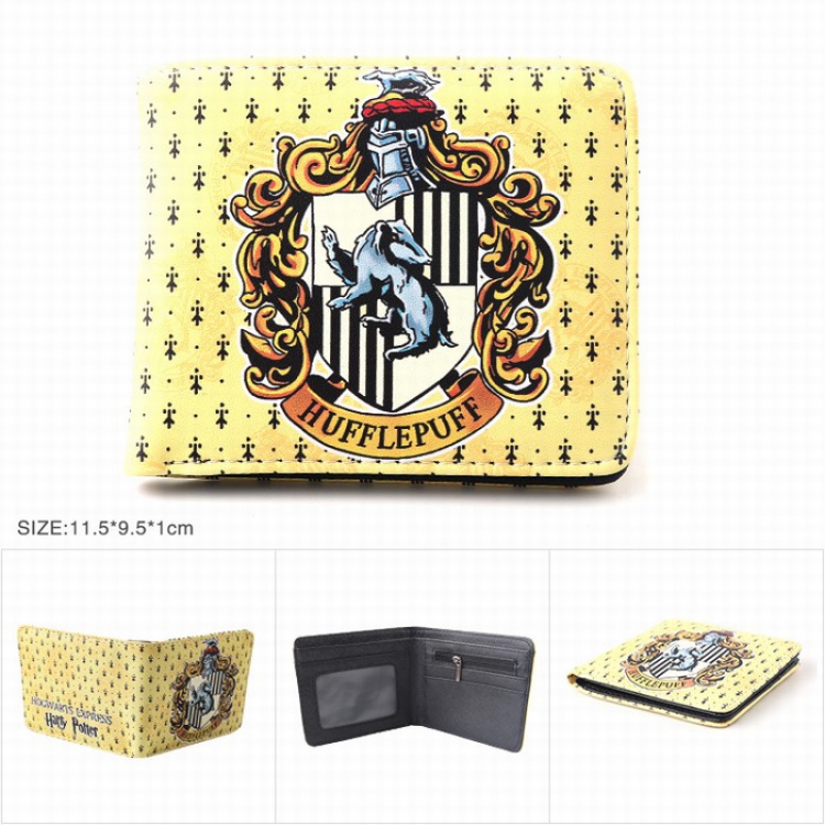 Harry Potter Full color Twill two-fold short wallet Purse style A