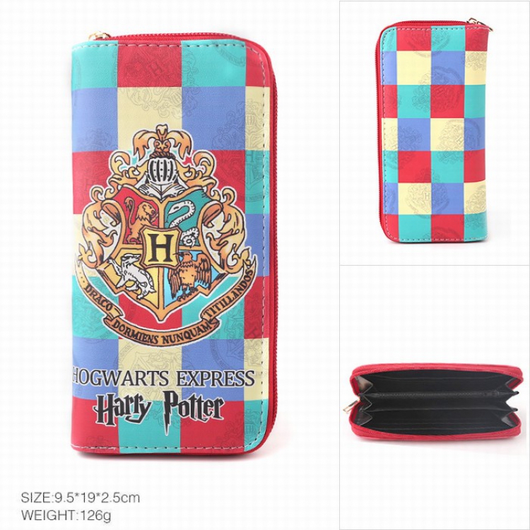 Harry Potter Leather color zipper long wallet Purse Style D