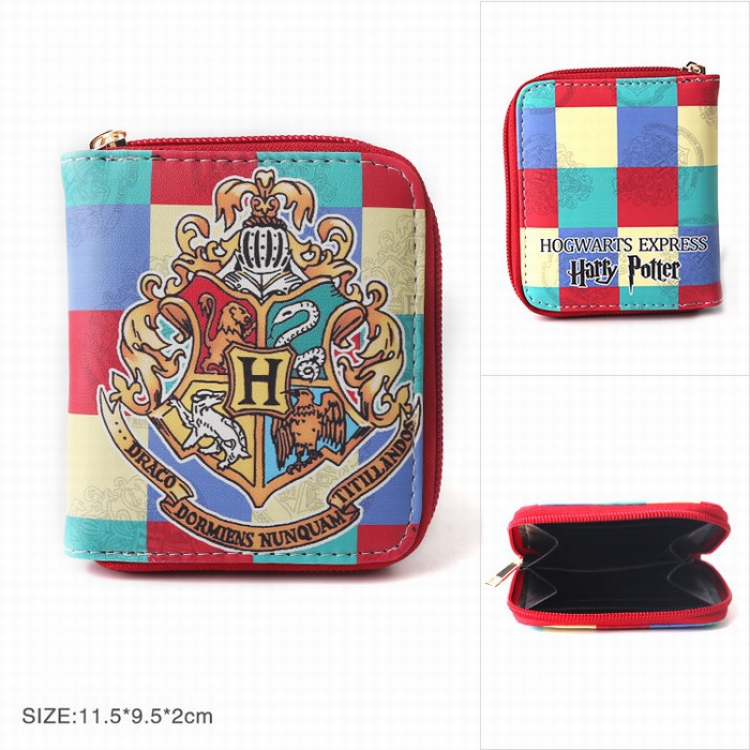 Harry Potter Twill two fold short wallet zipper Purse Style E