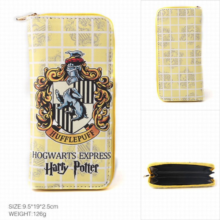Harry Potter Leather color zipper long wallet Purse Style A