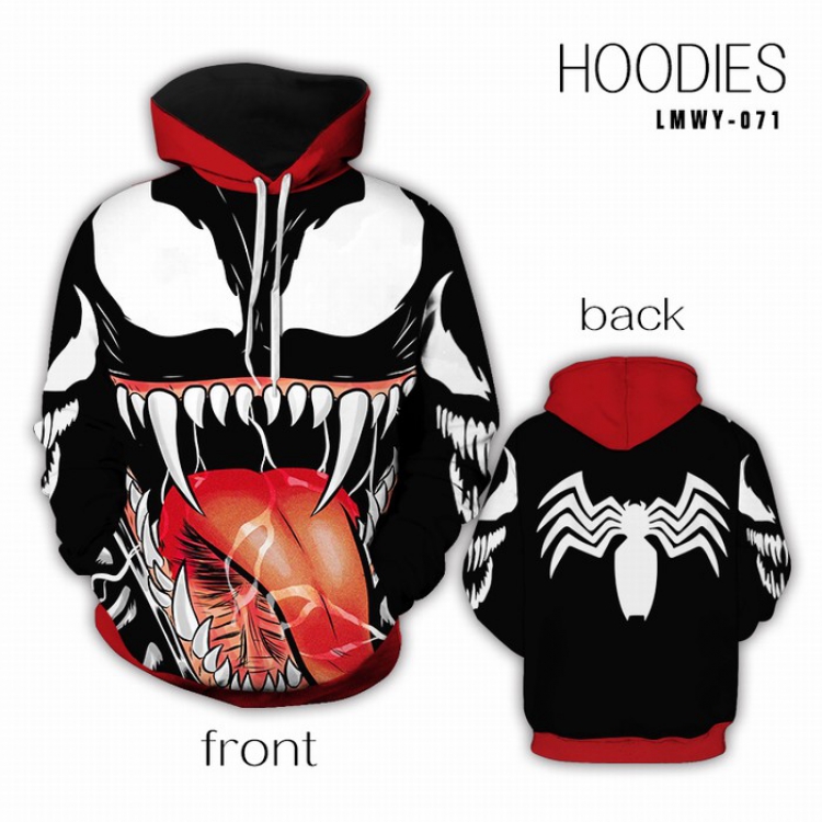 Spiderman Full Color Long sleeve Sweatshirt Hoodie preorder  2 days S M L XL XXL XXXL LMWY071
