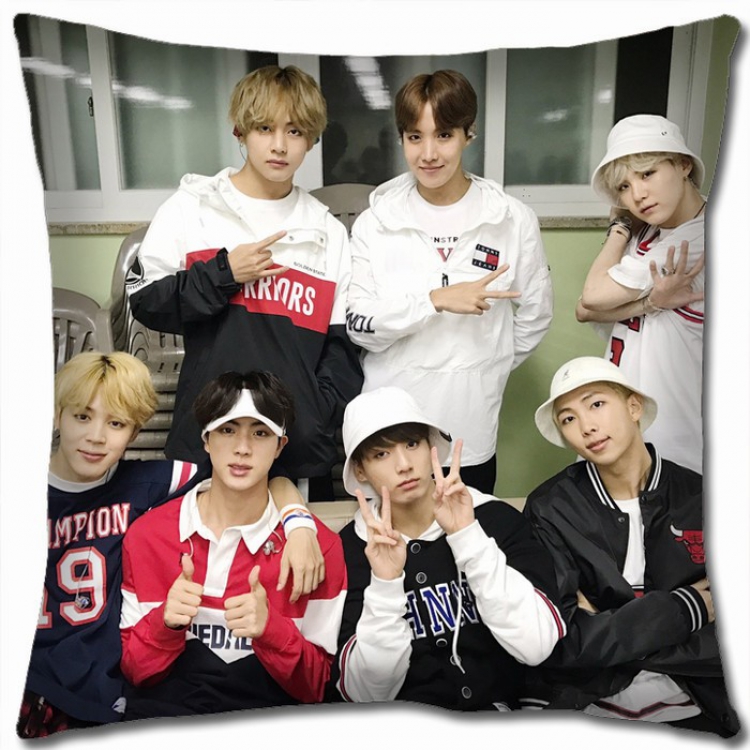 BTS Double-sided Full color Pillow Cushion 45X45CM BTS-25 NO FILLING