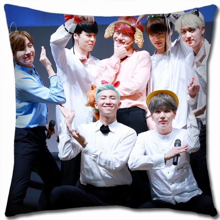 BTS Double-sided Full color Pillow Cushion 45X45CM BTS-9 NO FILLING