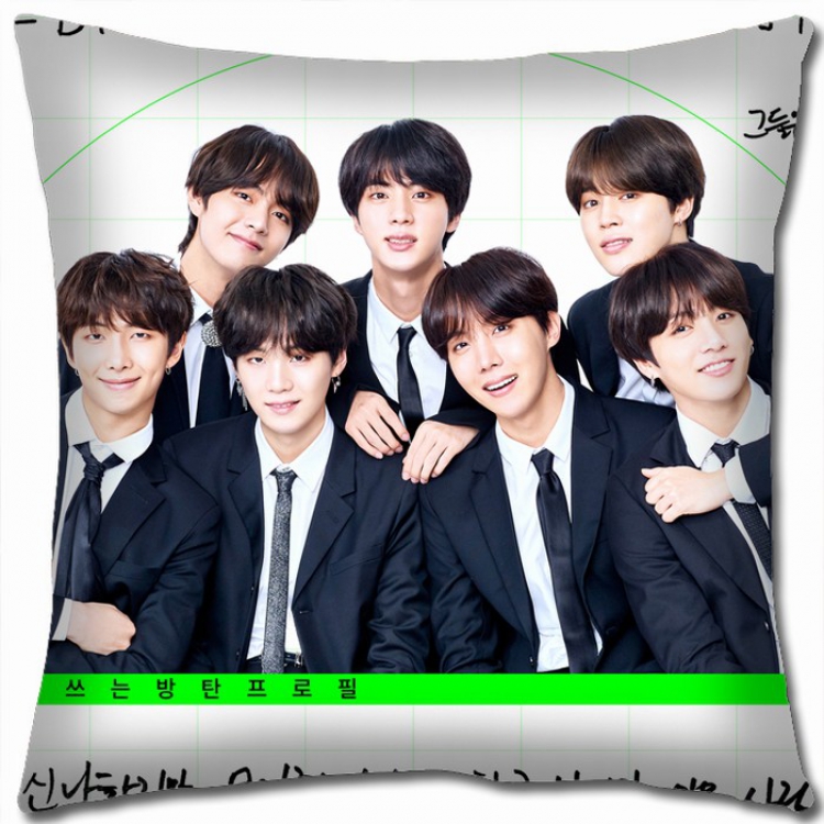 BTS Double-sided Full color Pillow Cushion 45X45CM BTS1-48 NO FILLING