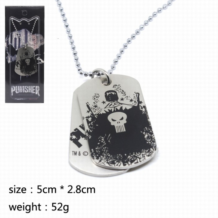 Punisher Necklace 5X2.8CM 48G