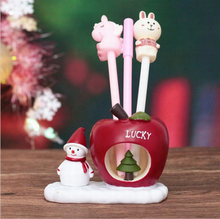 Christmas series 9026-2 snowman Pen holder Decoration price for 2 pcs