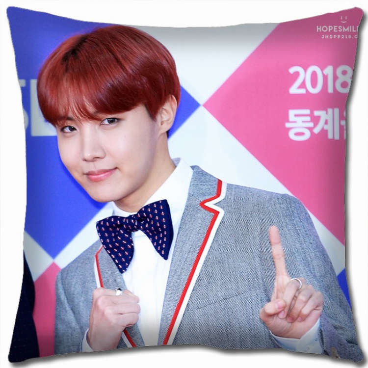 BTS Double-sided full color Pillow Cushion 45X45CM JH-26 NO FILLING