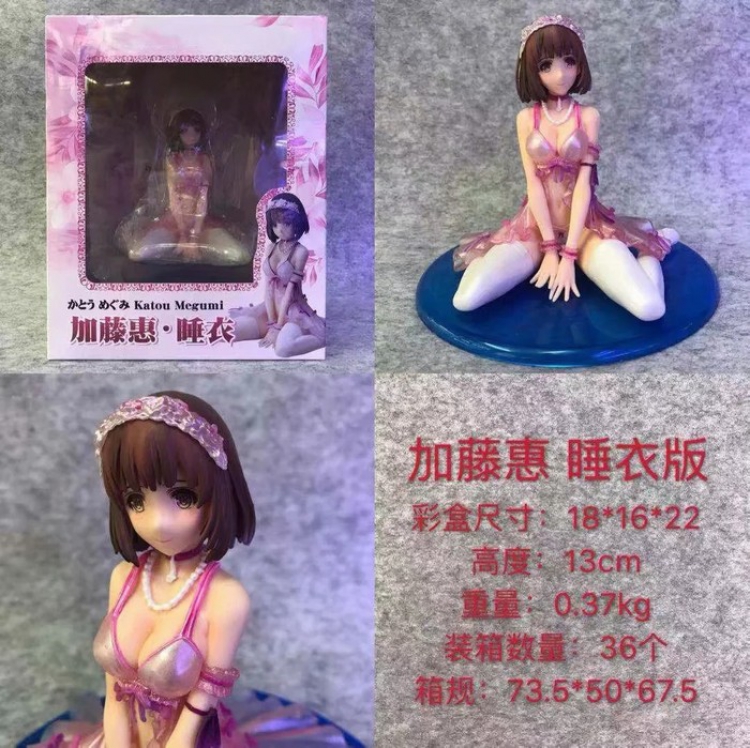 Seanai heroine no sodate kata Katou Megumi Sexy girl series Boxed Figure Decoration 13CM a box of 36