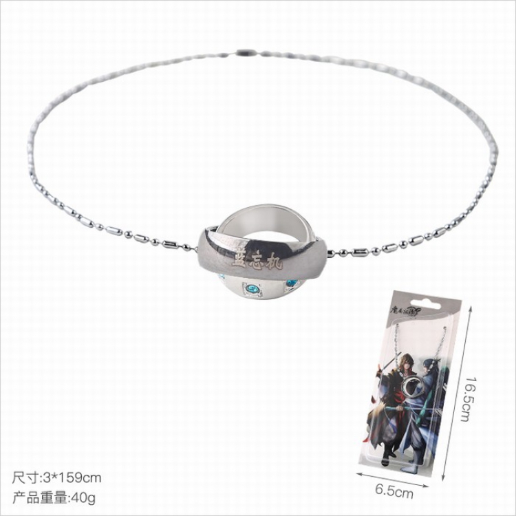 The wizard of the de Ring interlocking Necklace pendant price for 5 pcs 3X159CM 40G