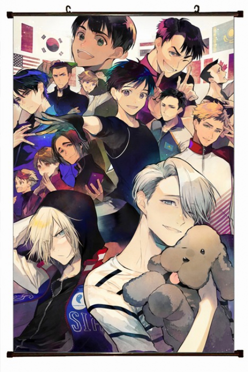 Yuri !!! on Ice Plastic pole cloth painting Wall Scroll 60X90CM preorder 3 days Y15-31 NO FILLING