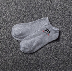 BTS gray Cotton socks 18CM 17G...