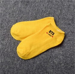 BTS yellow Cotton socks 18CM 1...
