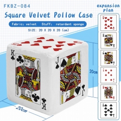 Playing cards Plush Square Pil...