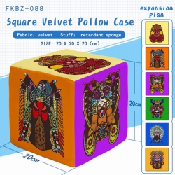 Peking Opera Plush Square Pill...