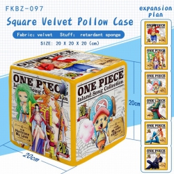 One Piece Plush Square Pillow ...