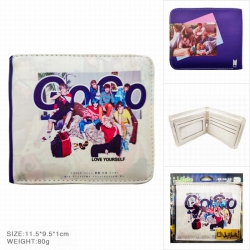 BTS Full color two fold wallet...