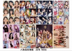 TWICE 2378 Poster 42X29CM 8 pc...