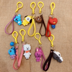 BTS BT21 Without bell Keychain...