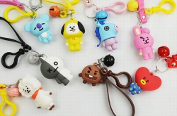 BTS BT21 8 models With bell Ke...