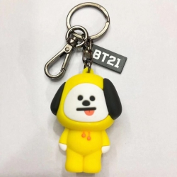 BTS BT21 Hard glue Key Chain P...