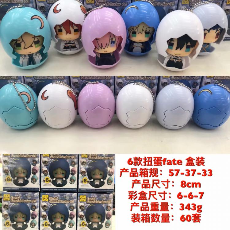 FATE stay night a set of 6 Mini capsule toy Boxed Figure Decoration 6X6X7CM  343G