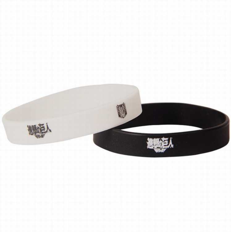 Shingeki no Kyojin Silicone bracelet One pack of 2 price for 5 packs