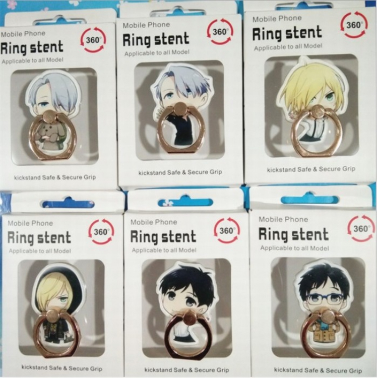 Yuri !!! on Ice Cartoon characters Acrylic mobile phone bracket Boxed price for 10 pcs Color mixing