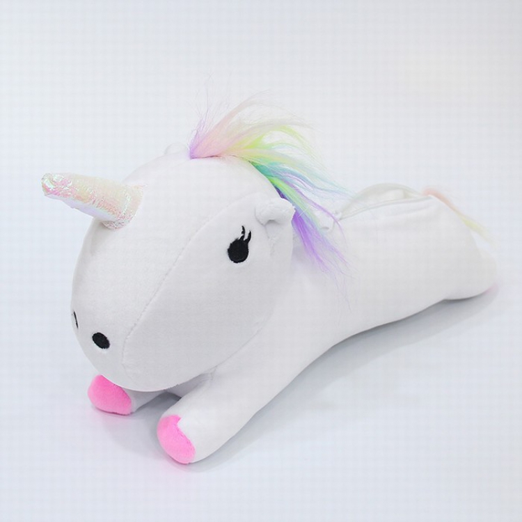 Unicorn Pencil Bag Zipper plush pencil case 30CM 0.11KG price for 5 pcs Style A