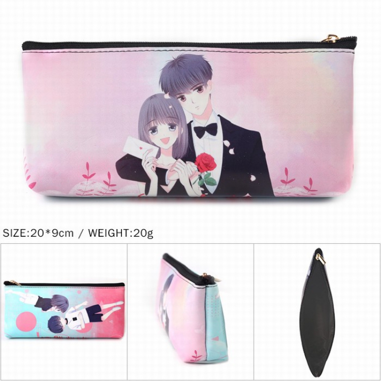 Heartbeat Zipper Pencil Bag 20X9CM 20G