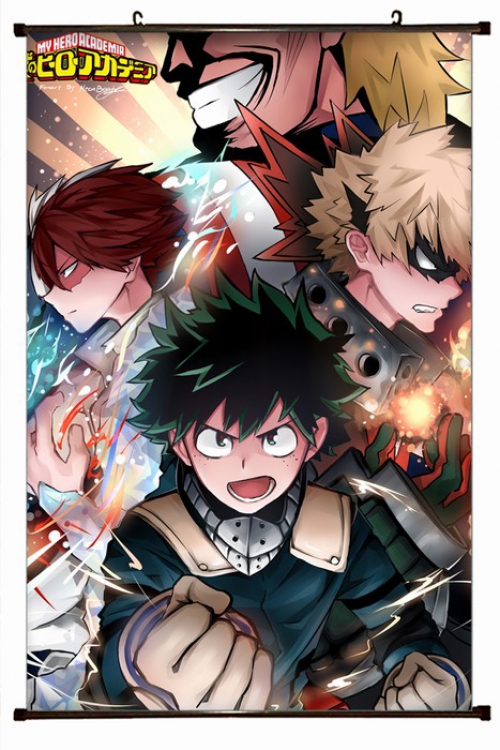 My Hero Academia Plastic pole cloth painting Wall Scroll 60X90CM preorder 3 days W9-154 NO FILLING