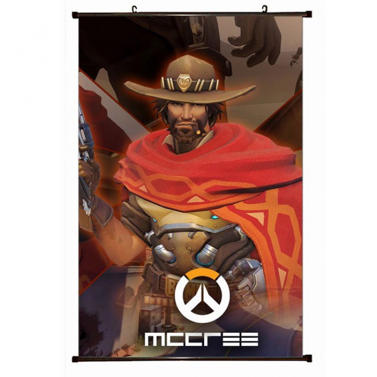 Overwatch Plastic pole cloth painting Wall Scroll 60X90CM preorder 3 days S14-300 NO FILLING