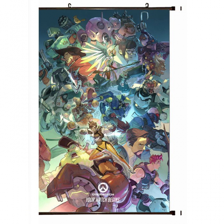 Overwatch Plastic pole cloth painting Wall Scroll 60X90CM preorder 3 days S14-30 NO FILLING