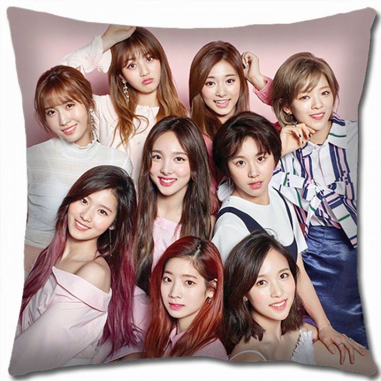 TWICE Double-sided full color Pillow Cushion 45X45CM TW-18 NO FILLING
