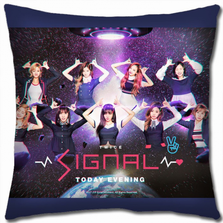 TWICE Double-sided full color Pillow Cushion 45X45CM TW-20 NO FILLING