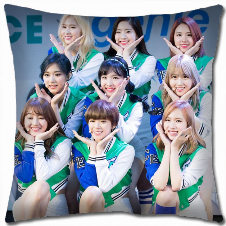TWICE Double-sided full color Pillow Cushion 45X45CM TW-4 NO FILLING