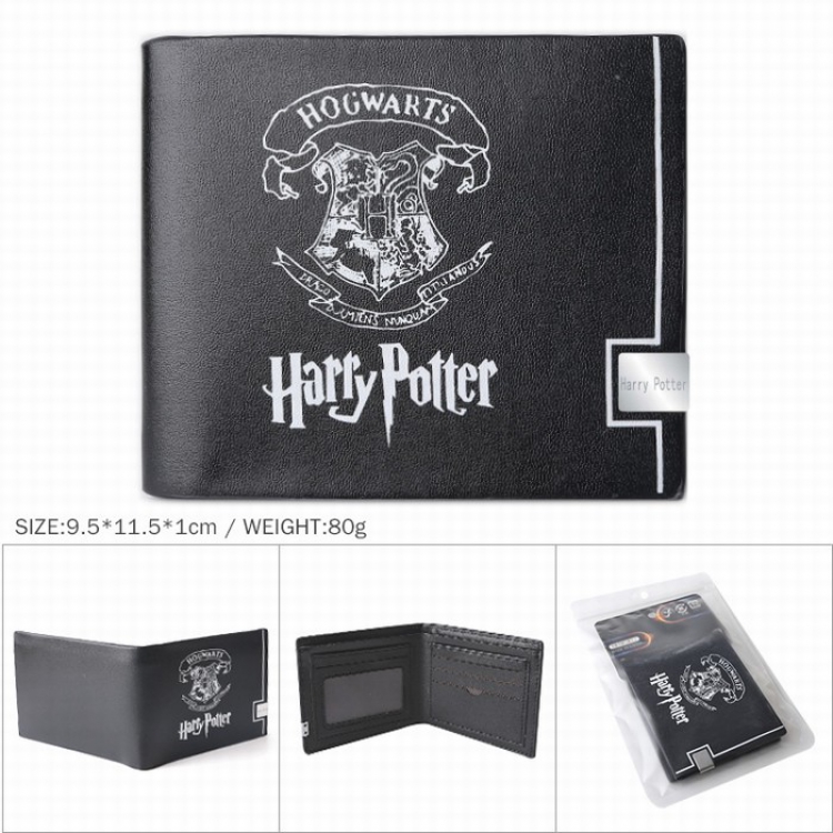 Harry Potter Leather Short Two-fold Wallet Purse 9.5X11.5X1CM Style B