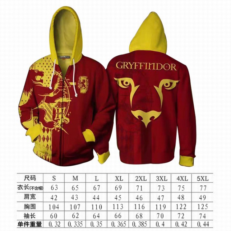 Harry Potter Hoodie zipper sweater coat S-M-L-XL-XXL-3XL-4XL-5XL price for 2 pcs preorder 3 days Style E