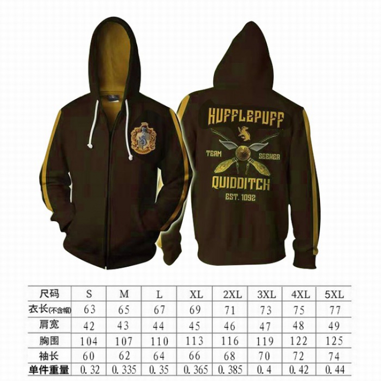 Harry Potter Hoodie zipper sweater coat S-M-L-XL-XXL-3XL-4XL-5XL price for 2 pcs preorder 3 days Style B