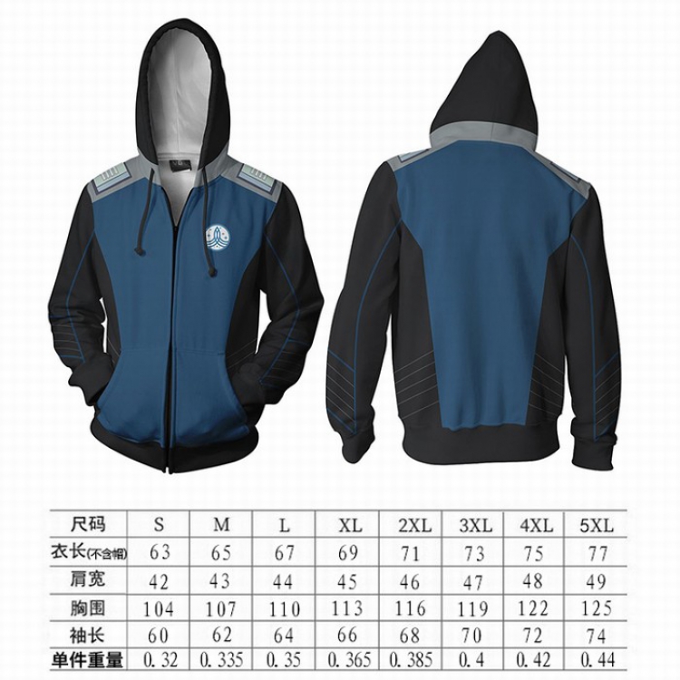 Star Trek Hoodie zipper sweater coat S-M-L-XL-XXL-3XL-4XL-5XL price for 2 pcs preorder 3 days Style A