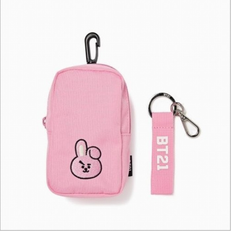BTS BT21 Coin Purse Card Bag Waist Bag Pendant Bag 17X9CM price for 3 pcs preorder 3days Style A