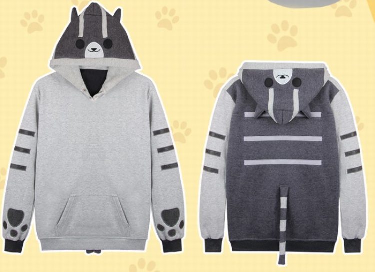 Cat backyard Dark grey hooded pullover Sweatshirt Hoodie S M L XL 2XL 3XL