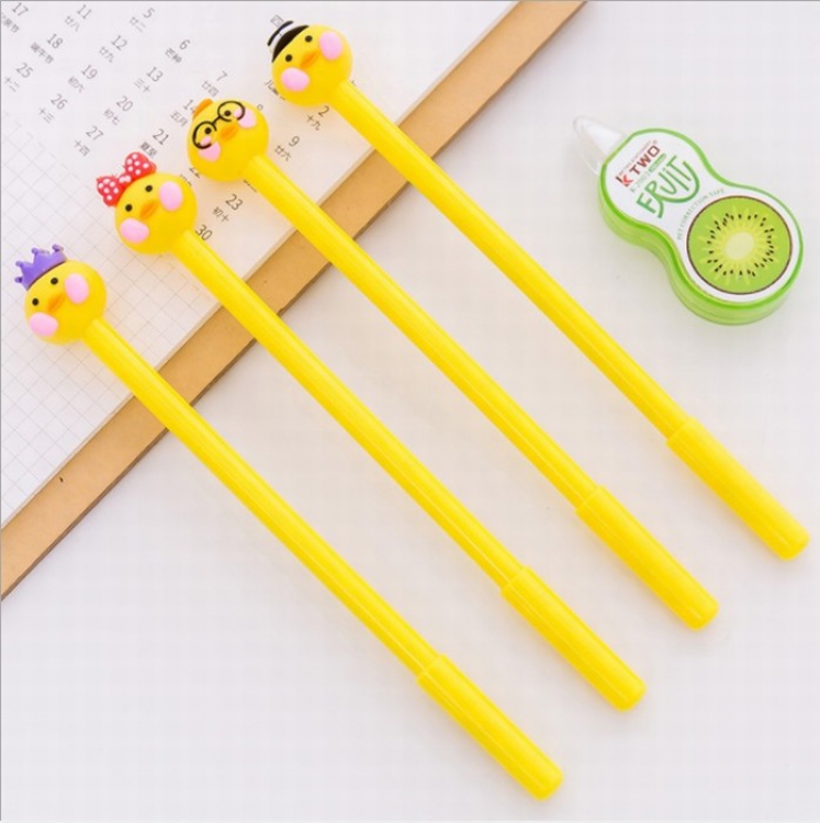 Cute cartoon creative black gel pen 0.5MM price for 50 pcs Mixed batch