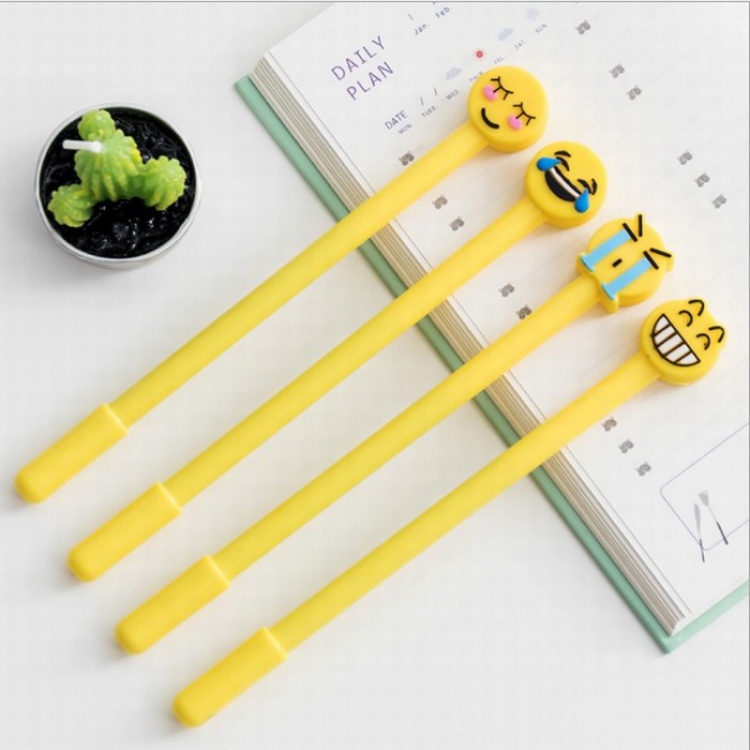 Cute cartoon creative black gel pen 0.38MM price for 50 pcs Mixed batch